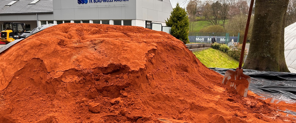 Wir bereiten die Plätze vor