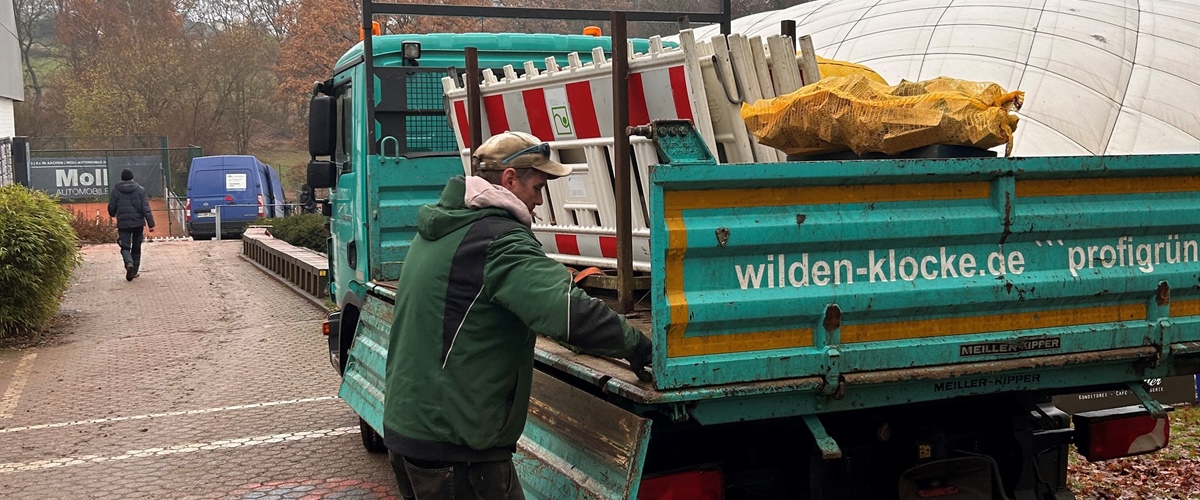 Vorsicht beim Betreten der Clubanlage