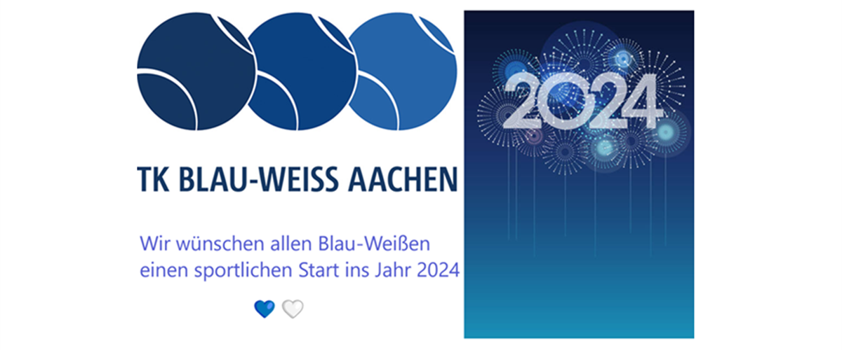 Wir wünschen allen Blau-Weißen einen sportlichen Start ins Jahr 2024!