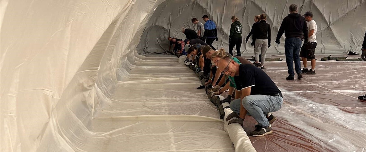 Traglufthalle Abbau Sa, 13./ So, 14.4.24